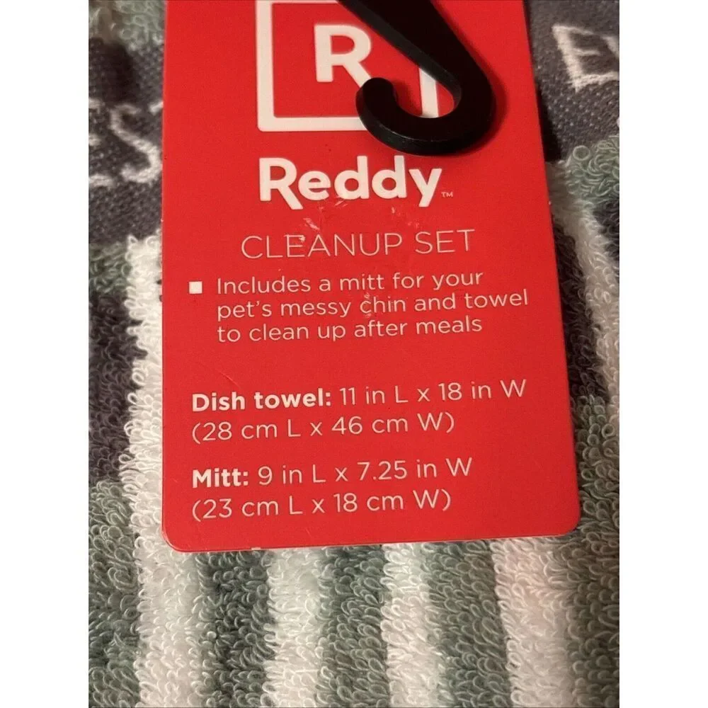 New Reddy  Clean Up Kit ~ Glove, Quick Drying Dogs Mouth Or Paw‎ Towel